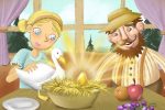 Truyện Tiếng Anh: Con ngỗng và quả trứng vàng