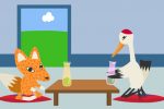 Truyện ngụ ngôn song ngữ: The fox and the crane (Cáo và Sếu)
