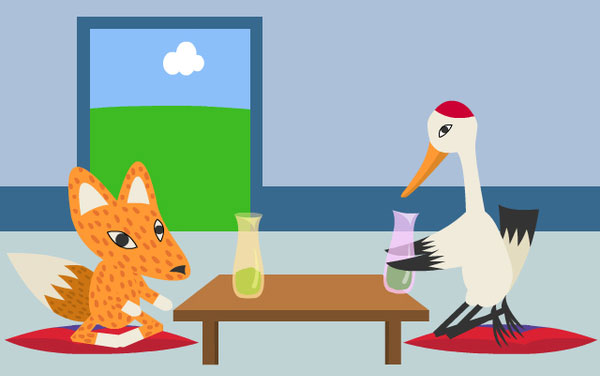 Truyện ngụ ngôn song ngữ: The fox and the crane (Cáo và Sếu)