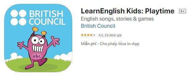 học tiếng anh với Learn English Kids: Playtime